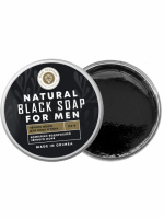 Натуральное черное мыло для мужчин 150 г