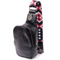 Женская слинг сумка через плечо из экокожи Vintage sale_15117 Черный