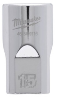 Головка торцева хромована 1/2'' 6гр. MILWAUKEE, 14мм