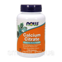 Цитрат Кальцію, Now Foods, 100 таблеток