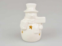 Фігурка декоративна з підсвіченням «Сніговик» 10 см