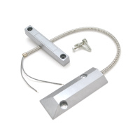 Датчик магнитоконтактный с проводом 30 см MC-59, 105*16*16 мм, контакт NC,аллюминиевый сплав, серый, под саморез, 1 штука  в упаковке, цена за штуку