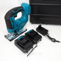 Акумуляторний безщітковий лобзик 24V з 2 АКБ у пластиковому кейсі з регулюванням швидкості та кута нахилу