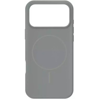 DM Чохол Silicone Case Thin Circle with MagSafe для iPhone 17 Pro Max Charcoal Grey Black