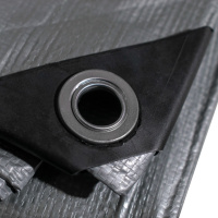 Тент 260г/м2 10мх15м  тарпаулиновый  «PLANDEKA» для защиты от ветра и дождя