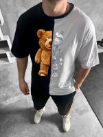 Комплект футболка та шорти ДТФ - Комбінований - 53-042