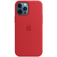 Чохол для Apple iPhone 12 Pro Max (6.7«») - Silicone case (AAA) full with Magsafe (Червоний / Red) - купити в SmartEra.ua