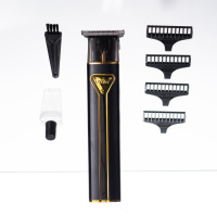 Триммер для стрижки волос аккумуляторный 4 насадки Черный VGR V-009