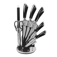 Набор ножей UNIQUE UN-1834 с вращающейся подставкой 9 предметов