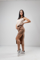 Спідниця з фігурним розрізом «West» оптом I Розпродаж моделі Капучіно, 42