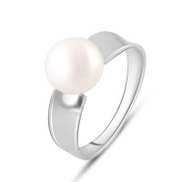 Серебряное кольцо CatalogSilver с натуральным жемчугом, вес изделия 2,81 гр (2083184) 16.5 размер