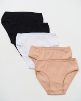 Трусики дитячі на дівчинку в рубчик р. 2-3, 4-5, 6-7, 8-9, 10-11, 12-13, 14-15 лет 5 шт.