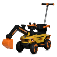 Дитяча каталка-толокар M 5783 трактор, 3 в 1 Жовтий