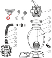 Горловина для фільтраційної установки Aquaviva Lagoon, (201005363)