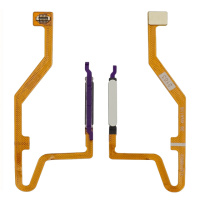 Шлейф для Xiaomi Redmi Note 12 Pro (5G) с серебристым сканером отпечатка пальца