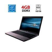 Ноутбук Б-класс HP 620 / 15.6« (1366x768) TN / Intel Pentium T4200 (2 ядра по 2.0 GHz) / 4 GB DDR3 / 160 GB HDD / Intel GMA 4500M Graphics / WebCam