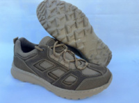 Тактичні шкіряні весна-літо кросівки вставка сітка койот