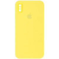 Чохол Silicone Case Square Full Camera Protective (AA) для Apple iPhone X / XS (5.8«)