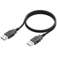Кабель ColorWay USB to USB 2.0 (M/M) 1m Black (CW-CBUU071-BK)