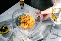 Блюдо Сердце 11450 12.4х12.7 см прозрачное