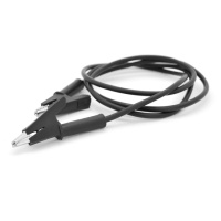 Соединительные  провода с зажимами АКБ, длина 1м, провод медный 1.0 мм2, «Крокодилы» 59мм BLACK