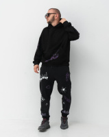 Костюм худі штани дтф чорного кольору петля