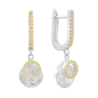 Серебряные серьги CatalogSilver с фианитами (2186656)