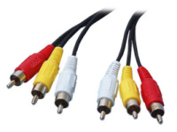 Кабель відео 3RCA/3RCA (1,5 м) (без пакування)