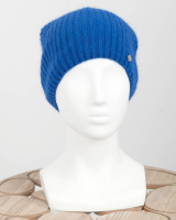 Жіноча зимова синя шапка