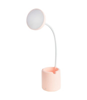 Лампа настольная Risalux сенсорная, LED, 6 Вт, USB, АКБ, 3 режима, белый, 9х9х41 см