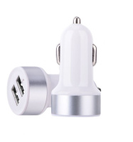 Автомобільний зарядний пристрій Devia Smart Dual USBx2 2.4A/1A Білий