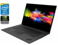 Мобильная рабочая станция Lenovo ThinkPad P1 / 15.6« (3840x2160) Touch OLED / Intel Core i7-9850H (6 (12) ядер по 2.6 - 4.6 GHz) / 16 GB DDR4 / 480