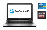 Ноутбук Б-класс HP ProBook 450 G3 / 15.6« (1366x768) TN / Intel Core i7-6500U (2 (4) ядра по 2.5 - 3.1 GHz) / 8 GB DDR3 / 240 GB SSD / AMD Radeon R7