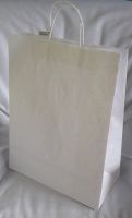 Пакет паперовий «Білий КРАФТ» з крученими ручками 320х150х420 мм