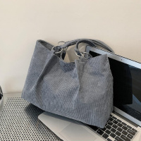 Вельветова сумка жіноча сіра 71555G