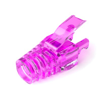 Ковпачок ізолюючий PiPo RJ-45 Cat.5/Cat.6 (100 шт/уп.), Transparent-purple