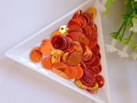 Пайетки со смещённым отверстием / 10 мм / 5 грам / красный хамелеон