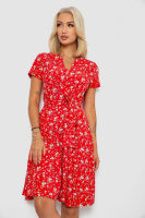 Сукня софт з принтом, колір червоний, 230R0032