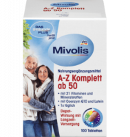 Комплекс витаминов и минералов от А до Z после 50 лет Mivolis - Das Gesunde Plus A-Z Komplett после 50 лет, 100 шт - 401