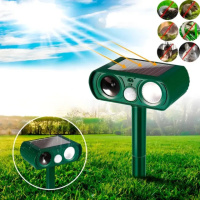 Ультразвуковий відлякувач кротів та гризунів Solar Pest Reppeler ZF-858 на сонячній батареї
