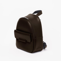 ШОКОЛАД — якісний, фабричний, заокруглений рюкзак із металевою фурнітурою, з кишенею спереду (Луцьк, 779)