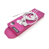 Наушники проводные iKAKU KSC-401 AOSHENG с микрофоном, White, Bох