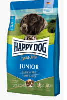 Сухий безглютеновий корм Happy Dog Junior Lamb & Rice для юніорів 7 - 18 міс. середніх та великих порід, 10 кг