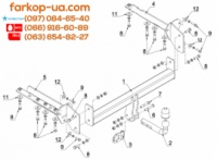 Тягово-сцепное устройство (фаркоп) Subaru Forester (2013-2018)