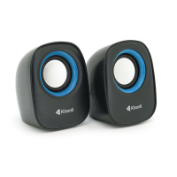 Колонки 2.0 Kisonli V360 для ПК и ноутбука, USB + 3.5mm, 2x1.5W, 20Hz- 20KHz, Black, BOX, Q50