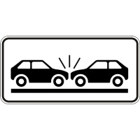 Дорожный знак 7.21.1 - Вид опасности. Таблички к знакам. ДСТУ 4100:2002-2014.