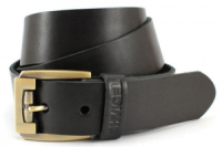 Ремень SHVIGEL кожаный 00001 Черный