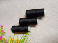 Нитки армированные / 80 (45 лл) / 200 м/ черный