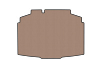 Резиновый коврик в багажник (HB, бежевый) для Skoda Fabia 2021– гг