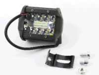 Фара дополнительная светодиодная влагозащитная - 10+10 LED с креплением, прямоугольная 79*96мм, SUPER LIGHT